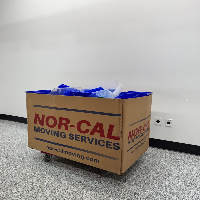 Lot Of Plastic Stackable Storage Bins image 1